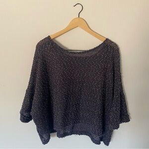 H&M Textured Purple Sweater